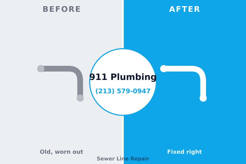 Before and after: plumbing repair North Seekonk, MA